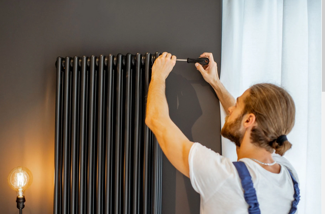 hang a vertical radiator